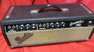 VINTAGE FENDER BASSMAN AB165 BASS GUITAR AMPLIFIER BLACK FACE TUBE HEAD 1967