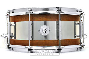 Acoutin Ply Mahogany/Stainless Steel Snare Drum 14x6.5 - ACPMHS1465