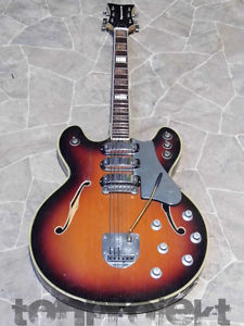 vintage DYNACORD DC3V semi thin hollow archtop ES style GUITAR Germany 1960s