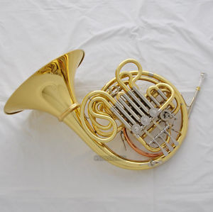 Professional QUALITY Double French Horn Cupronickel Tuning Pipe F/Bb 4 Key +Case