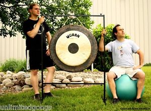 34" Wuhan Chau Gong on Rambo Rimbaud Stand with Mallet