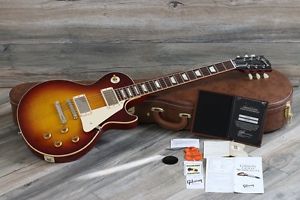 MINTY! Gibson Les Paul Custom 1958 Reissue R8 Bourbon Burst 2014 Gloss Flame 