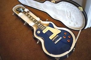 EPIPHONE '56 LES PAUL W/ LINDY FRALIN SOAPBAR P90 RARE CHICAGO BLUE GIBSON CASE
