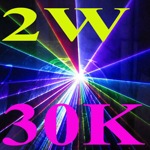@ 30K 2000mW 2 Watt RGB Laser Show Light System for LightShow Projector cartoon