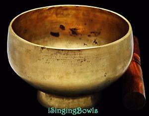 Antique Tibetan Singing Bowl: Stem 5 7/8