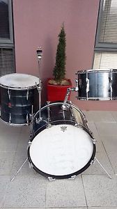 DRUM Shell Pack___Premier c1972/__Vintage__Model 202.__Grey Shimmer Wrap.