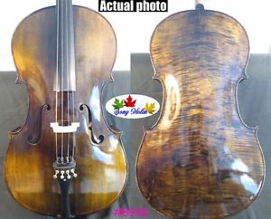 Copy of 1724 Yo-Yo Ma sleeping cello 7/8 carved scroll,big,rich sound #8998