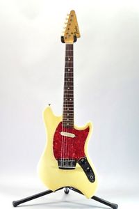 FENDER/USA 1969 Music Lander White w/hard case F/S Guitar Bass from Japan #R1565