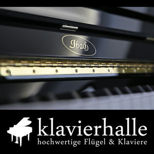 Überaus klangvolles Ibach Klavier, Modell E 2, 123cm, schwarz poliert, Bj.1982