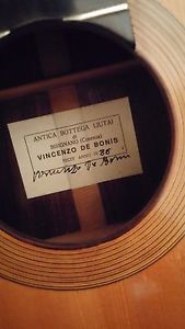Signed Vincenzo de Bonis 1986 Classical Guitar