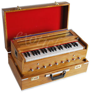 HARMONIUM~TEAK WOOD~TRAVELER~PETI~BAJA~3½ OCTAVE~SHRUTI~440Hz~YOGA~MANTRA~BHAJAN
