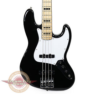 Brand New Fender Geddy Lee Jazz Bass with Maple Fingerboard in Black