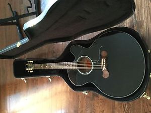 2004 Gibson EC Special Jumbo Black acoustic electric guitar