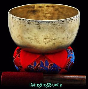 Antique Tibetan Singing Bowl: Special 7 1/8", circa 17th century, G#3 & D5. VID