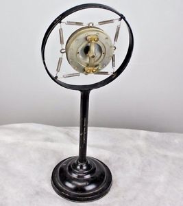 1920's WESTERN ELECTRIC 387W CARBON RADIO BROADCAST MICROPHONE RING MOUNT