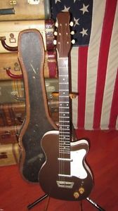 Vintage Circa 1954 Danelectro U-2 Peanut Electric Guitar w/ Original Case