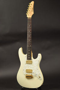 Combat / Order Model White Electric Guitar W/HardCase Used From Japan #U508