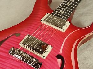 2017 Paul Reed Smith Hollowbody II Ten top W/Piezo - Bonnie Pink Burst