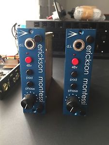2 x A-Designs Audio EM Blue 500 Series Mic Pre amps & DI's