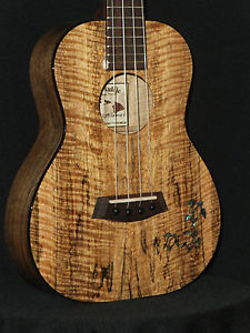 KANILEA HONU (TURTLES) CUSTOM RARE PREMIUM CURLY MANGO 4 STRING TENOR UKULELE