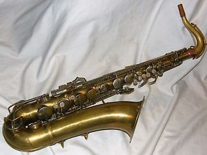 1936 Conn 10m Tenor Sax/Saxophone, Bare Brass, Recent Pads Complete!