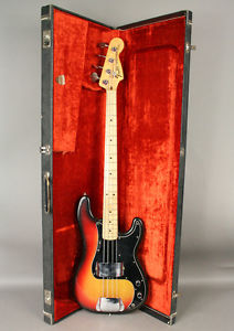 1973 Fender Precision Bass Vintage Electric Guitar Sunburst USA OHSC