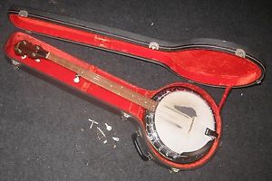 1968 Gibson RB-100 Five-String Banjo w/ Original Hard Case. Very Nice Condition.