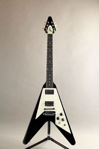 GIBSON 67 Flying V Ebony 1997 w/soft case F/S Guitar Bass from Japan #R1572
