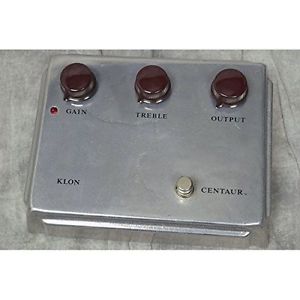 Klon Centaur Professional Overdrive Boost CENTAUR Pedal for Guitar Silver Used