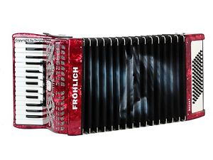 Akkordeon Fröhlich Mozart ,Weltmeister Juwel, Airbrush Motiv Pferdekopf