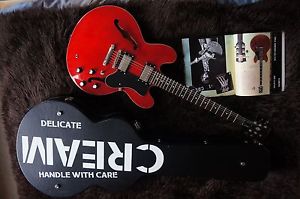 Epiphone Gibson 335 pure Eric Clapton Cream vibe Epiphone case decals a 1 off!