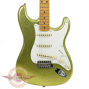 Used Fender Custom Shop Closet Classic 50s Stratocaster Strat Chartreuse Sparkle