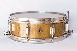 Vintage 5”x14” Leedy Broadway Parallel Full Dress snare drum
