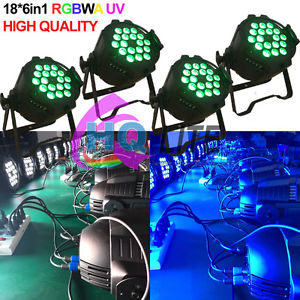 4pcs/lot 18pcs 18W led par can led 6IN1 par light Holiday lighting Christmas