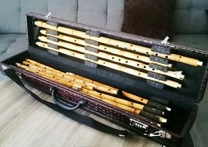 Profi Ney  SetTürkische Instrumente mit Schütz Tasche aus Bambus