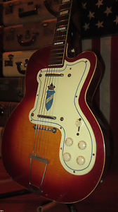 Vintage Circa 1956 Kay Silvertone 1382L Thin Twin Jimmy Reed Electric Guitar