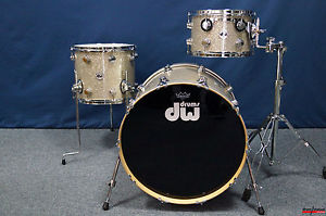 DW USA Collector's Series Finish Ply Shellset in "Broken Glass" 22,12,14"