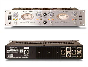 Avalon Design AD2022 - Dual Mono Pure Class A Preamplifier (737, neve, api, uad