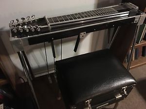 Very Nice BMI Steel Guitar & GFI Steel Guitar Seat & Pedals & Case & More