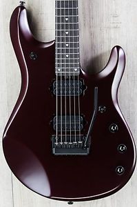 Ernie Ball Music Man John Petrucci JP6 Signature Guitar, Stealth Crimson, Piezo