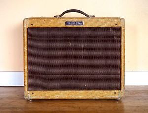 1956 Fender Deluxe Tweed Pre-CBS Narrow Panel Vintage Tube Amplifier 5E3 Circuit
