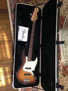 Fender Standard Jazz Bass Guitar-New-2012-Comes With SKB  Pro Series Case