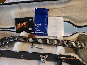 USED 2014 GIBSON LES PAUL FUTURA CHAMPAGNE ELECTRIC GUITAR WITH OHSC