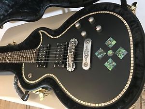 2016 Zemaitis Casimere C24SU SATIN Black Pearl Diamond Guitar w/Case STUNNING