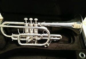 2011 VINCENT BACH STRADIVARIUS 181S37ML PROFESSIONAL CORNET. SILVER PLATED.