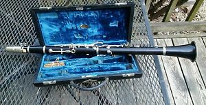 1945 SELMER MODEL 55 WOOD CLARINET MADE IN FRANCE ALL NEW PADS PLAYS GREAT