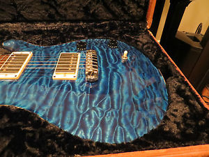 Prs Private Stock McCarty Brazilian Neck Aquamarine Quilt 14K Lapis Birds 2005