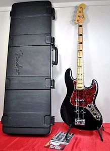 Fender American Deluxe Electric Jazz Bass Guitar 2011 w/ TSA Case USA N3's Black