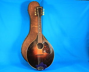 1930s Vintage Gibson Mandolin KM-11 Sunburst With Original Case Kalamazoo MI