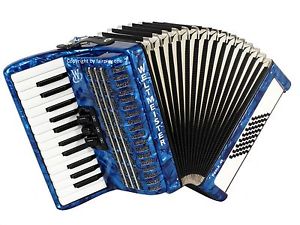 Akkordeon Weltmeister Perle 48, Top Zustand, 26/48/3/II